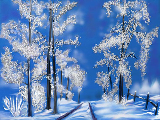 عکس فانتزی زمستان برفی