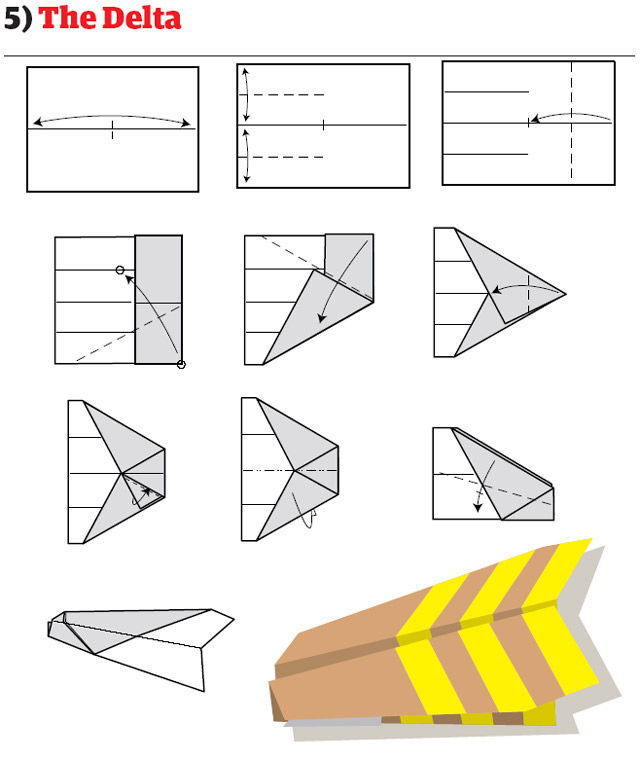 آموزش اوریگامی هواپیمای کاغذی
