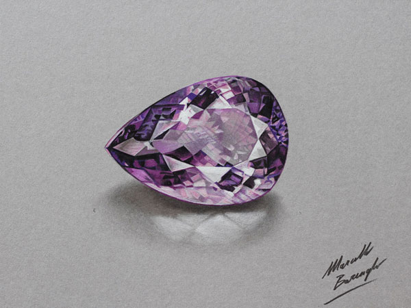 نقاشی سه بعدی الماس