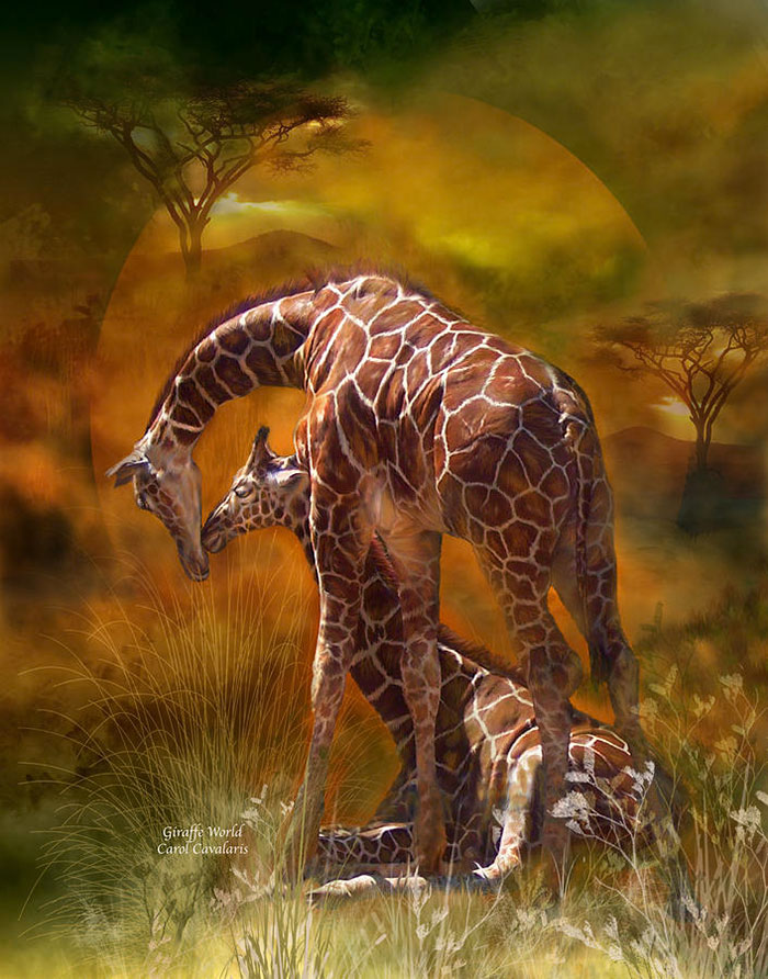 نقاشی حیوانات با رنگ روغن