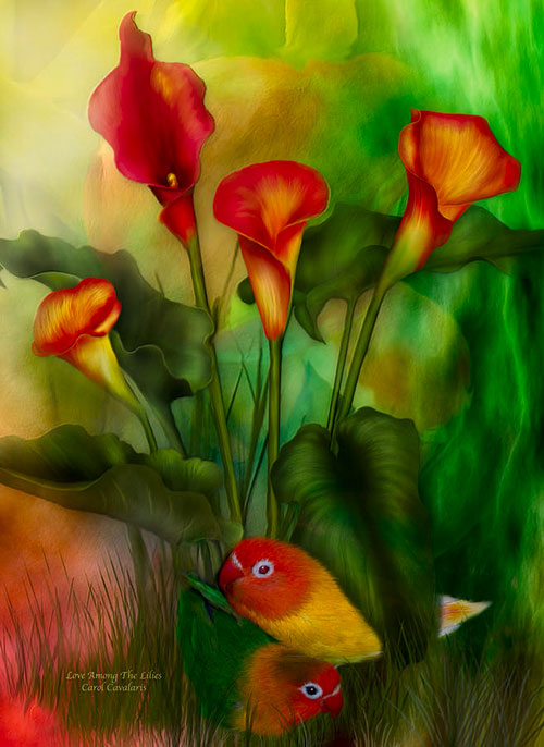 نقاشی رنگ روغن گل و طبیعت