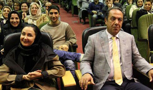 کتایون ریاحی و همسرش مسعود بهبهانی
