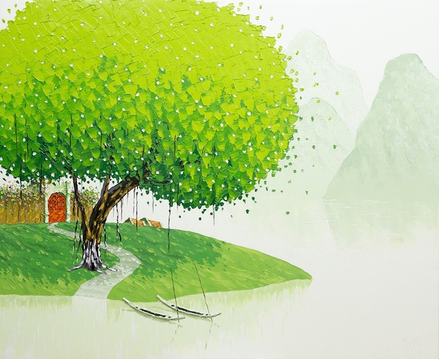 نقاشی های زیبای چهار فصل از هنرمند ویتنامی