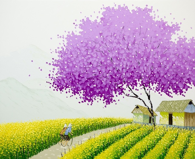 نقاشی های زیبای چهار فصل از هنرمند ویتنامی