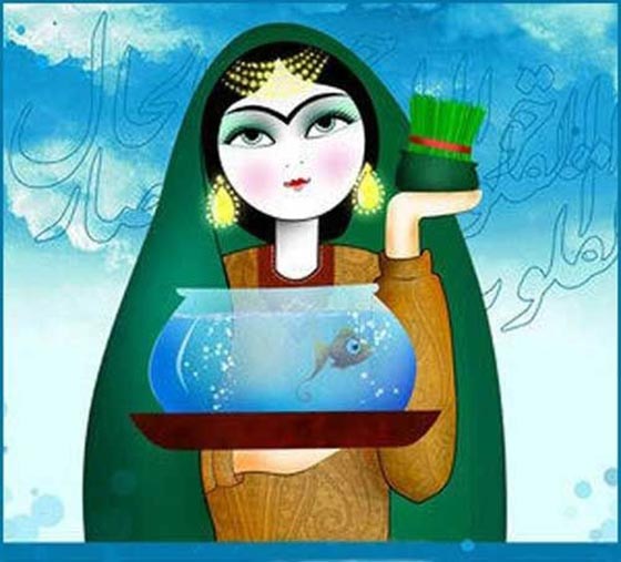 عکس نوشته تبریک عید نوروز