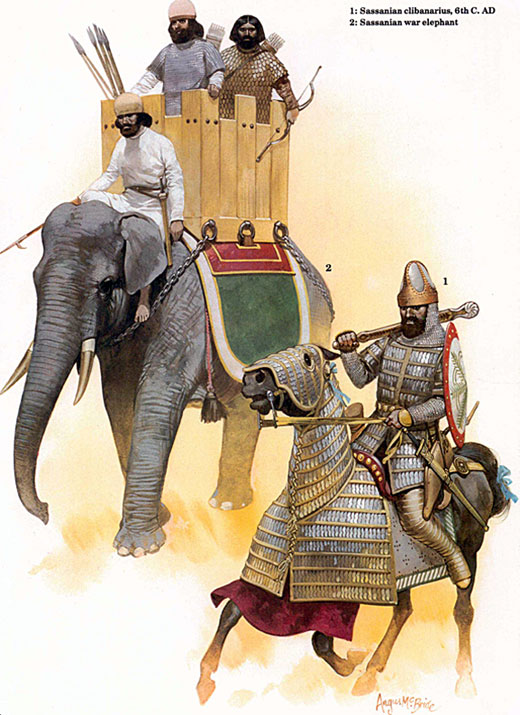 فیل های جنگی در ایران باستان