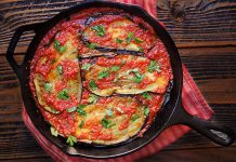 طرز تهیه خوراک بادمجان و گوجه فرنگی
