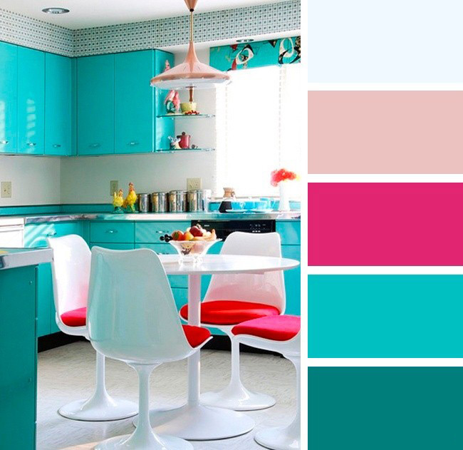 بهترین ترکیب رنگ ها برای دکوراسیون آشپزخانه