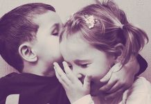عکس عاشقانه بوسه دختر و پسر