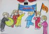 نقاشی کودکانه اربعین حسینی