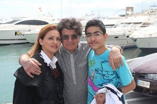 محمدرضا شجریان و همسرش کتایون خوانساری و پسرش رادین