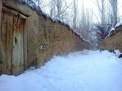 انشا درباره توصیف زمستان در یک روستا