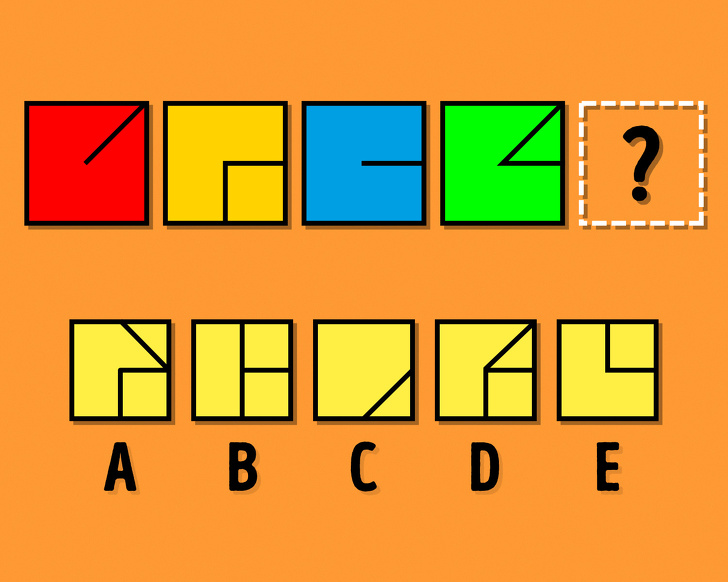 کدام مربع باید جای علامت سوال باشد؟