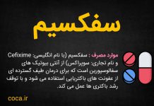 عوارض و طریقه مصرف سفکسیم