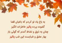 شعر های شهریار درباره پاییز