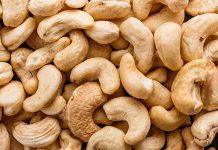 میزان کالری، پروتئین و چربی بادام هندی