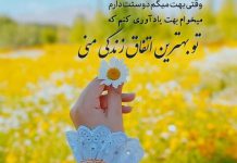 متن عاشقانه دلبرانه کوتاه با فونت زیبا و خاص