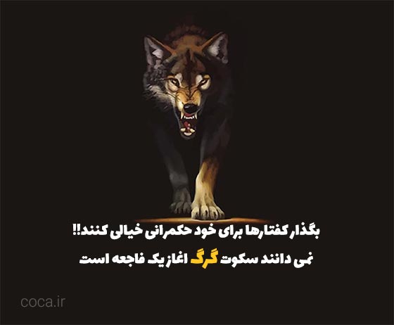 متن و جملات سنگین درباره گرگ ها 