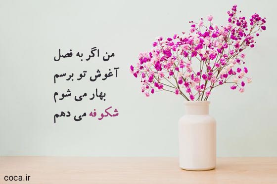 متن درباره بهار و شکوفه های بهاری