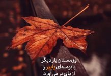 متن و جملات در مورد پایان پاییز