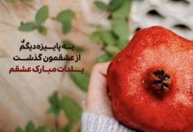 متن استوری شب یلدا عاشقانه برای همسر