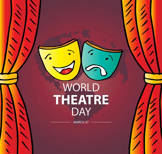 متن انگلیسی تبریک روز جهانی تئاتر