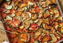 طرز تهیه خوراک سبزیجات کبابی در فر