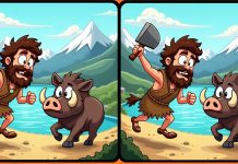 بازی فکری : 3 تفاوت تصویر آقای انسان اولیه کجاست؟