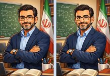 بازی فکری تفاوت تصویر آقای مدیر مدرسه