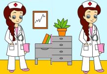 بازی فکری : 3 تفاوت تصویر خانم پرستار کجاست؟