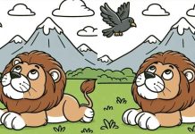 بازی فکری : 3 تفاوت تصویر آقای شیر مهربان کجاست؟