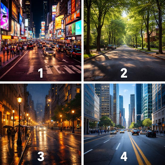 تست شخصیت شناسی کدام خیابان را انتخاب می کنید